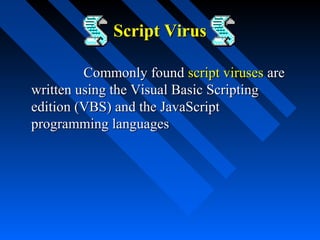 Computer viruses | PPT | Infectious Diseases | Diseases and Conditions