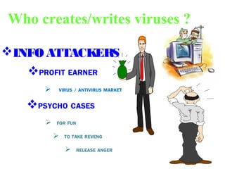 Who creates/writes viruses ?
INFO ATTACKERS
 