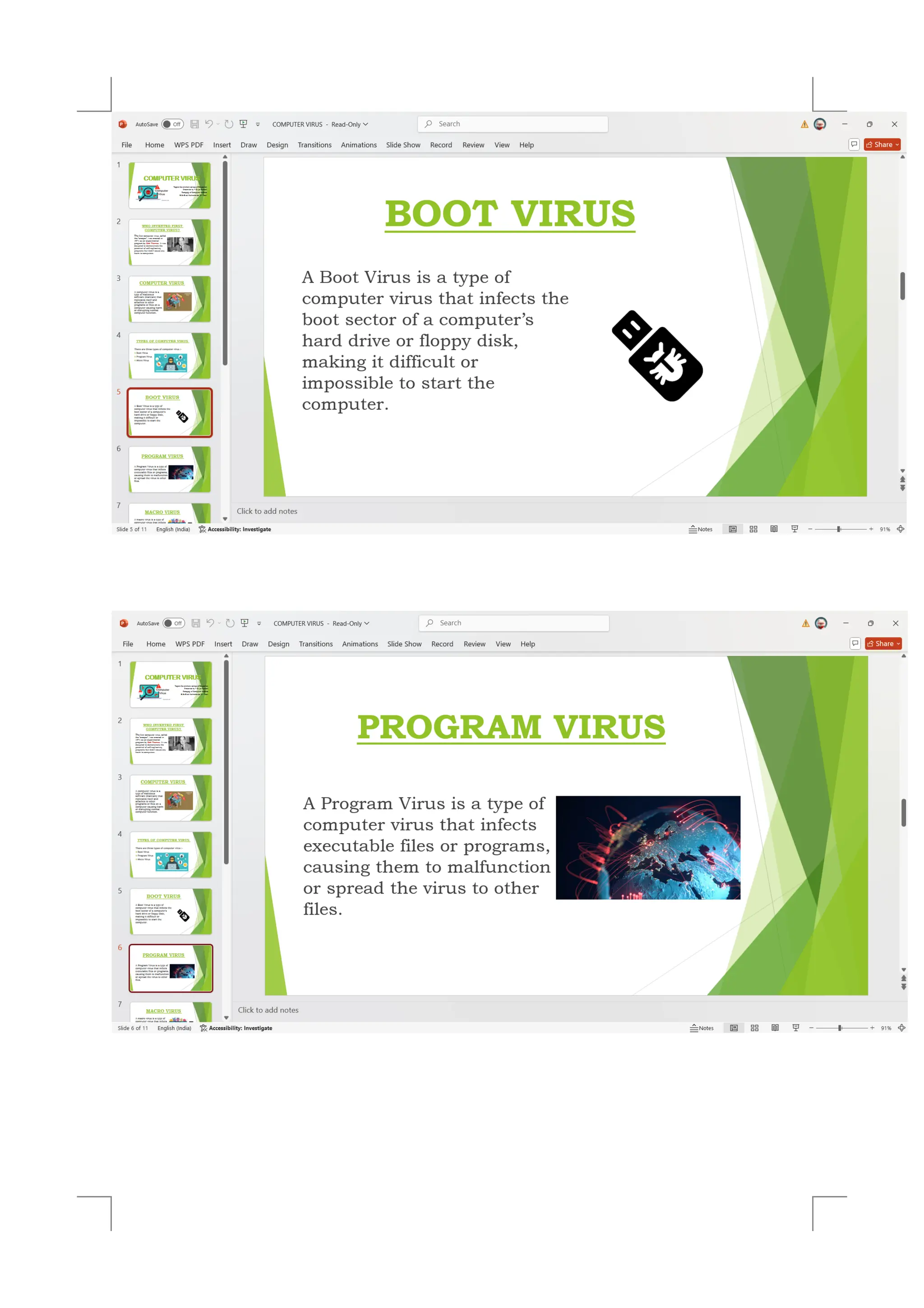 Pedagogy of computer science Presentation on computer virus | PDF