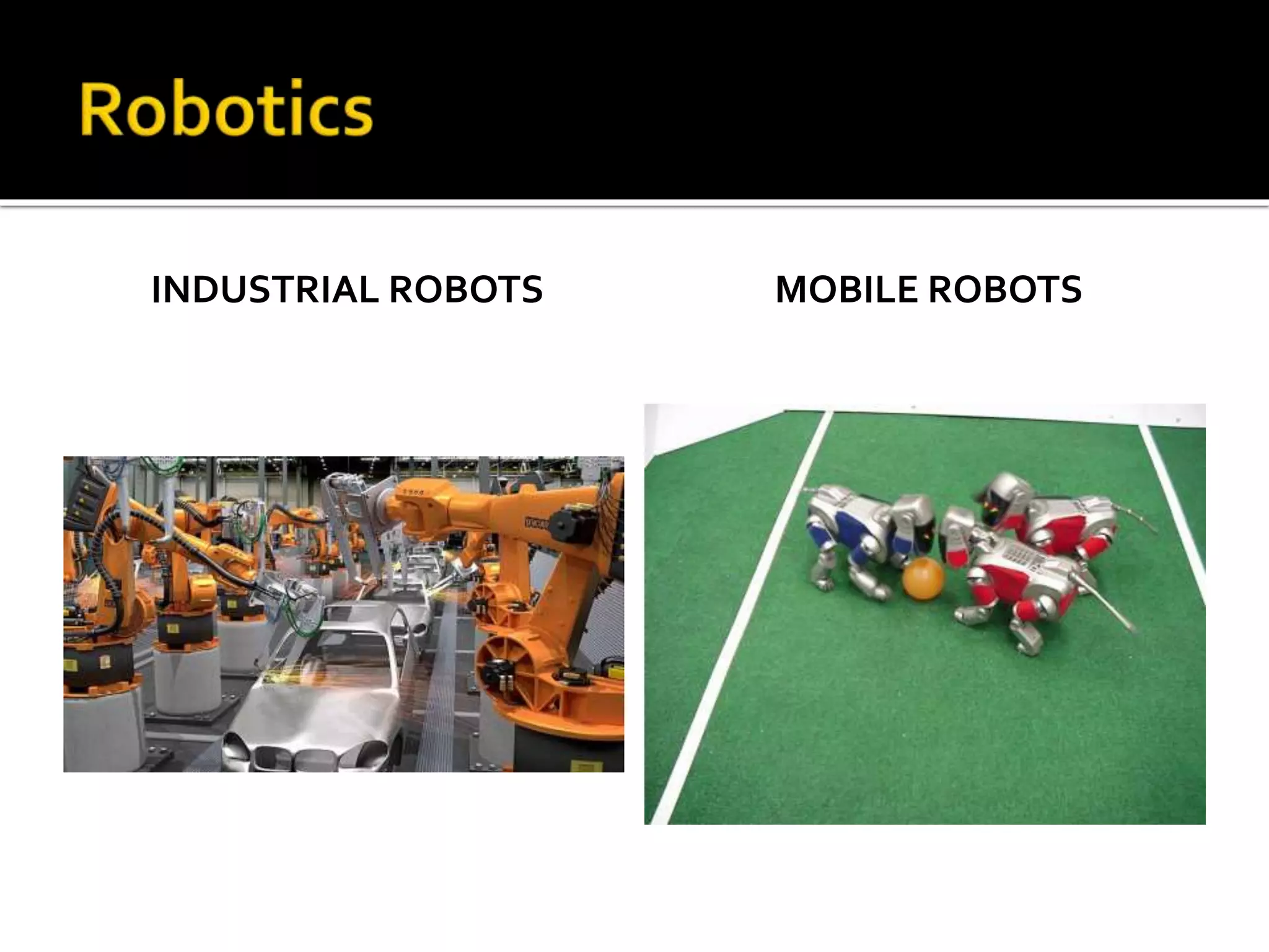 INDUSTRIAL ROBOTS MOBILE ROBOTS
 