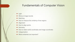 Computer vision | PPTX