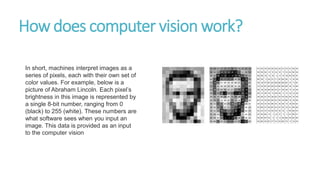 Computer vision | PPTX | Artificial Intelligence | Technology & Computing