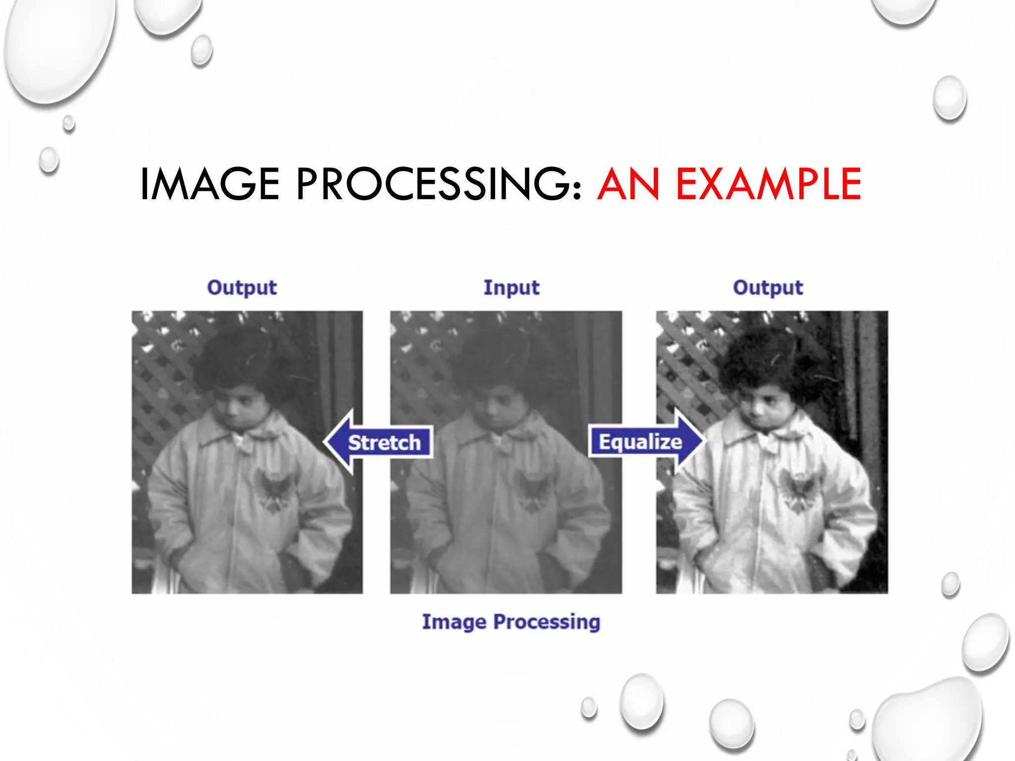 IMAGE PROCESSING: AN EXAMPLE
 