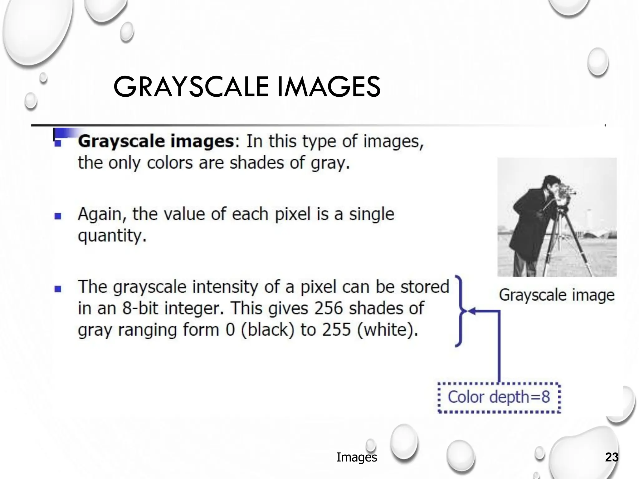 GRAYSCALE IMAGES
Images 23
 