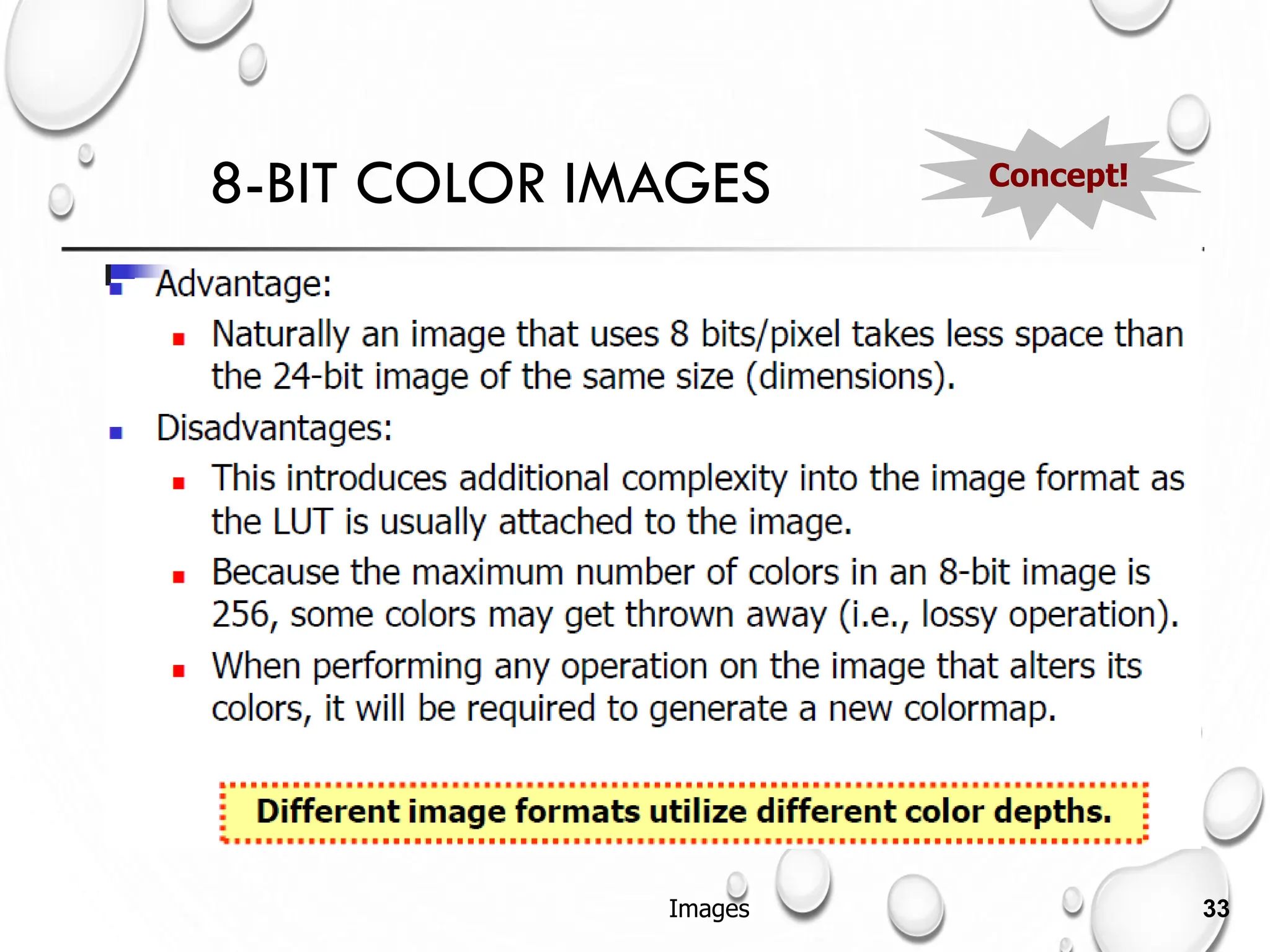8-BIT COLOR IMAGES Concept!
Images 33
 