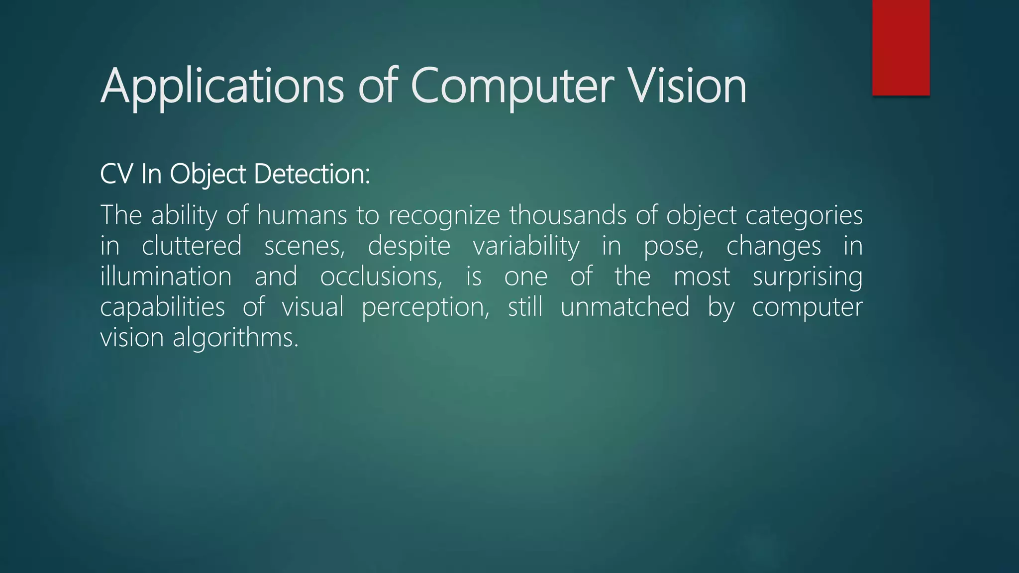 Computer vision ppt | PPTX