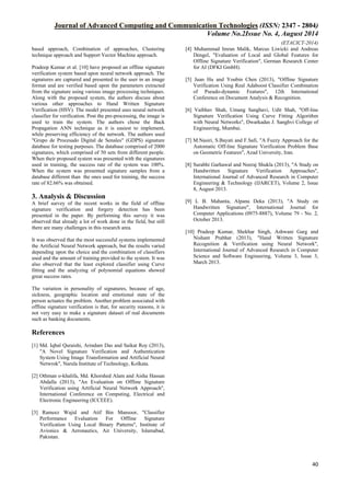 Computer vision approaches for offline signature verification & forgery ...