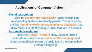 A well structured ppt on Computer Vision | PPTX