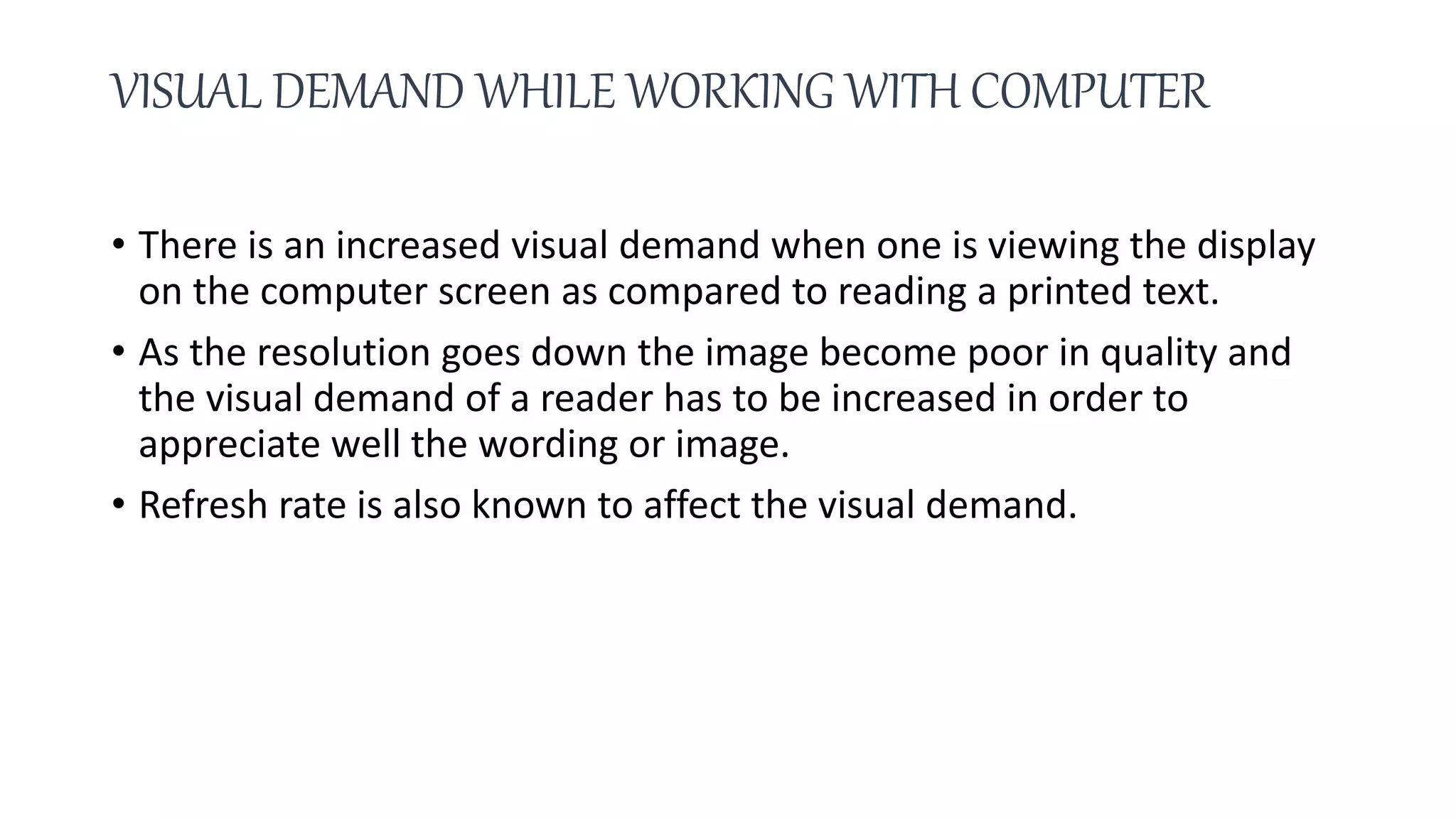 Computer vision syndrome | PPTX | Eye and Vision Conditions | Diseases ...