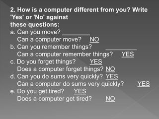 Computer work sheet | PPT