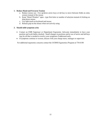 Computer Workstation Ergonomics | PDF