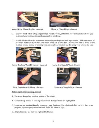 Computer Workstation Ergonomics | PDF