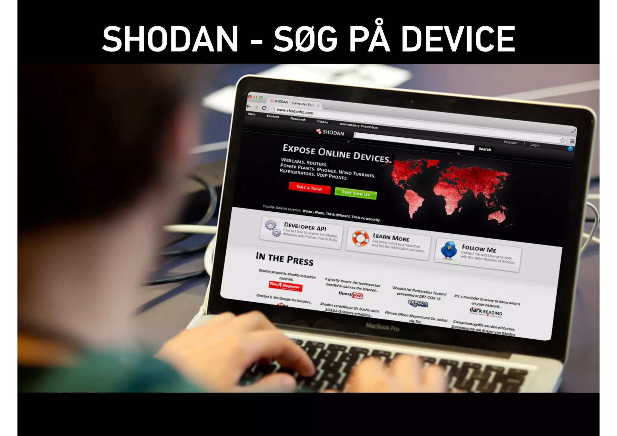 SHODAN - SØG PÅ DEVICE
 