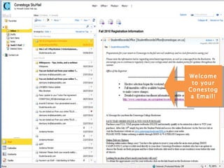 Welcome to your Conestoga Email! 