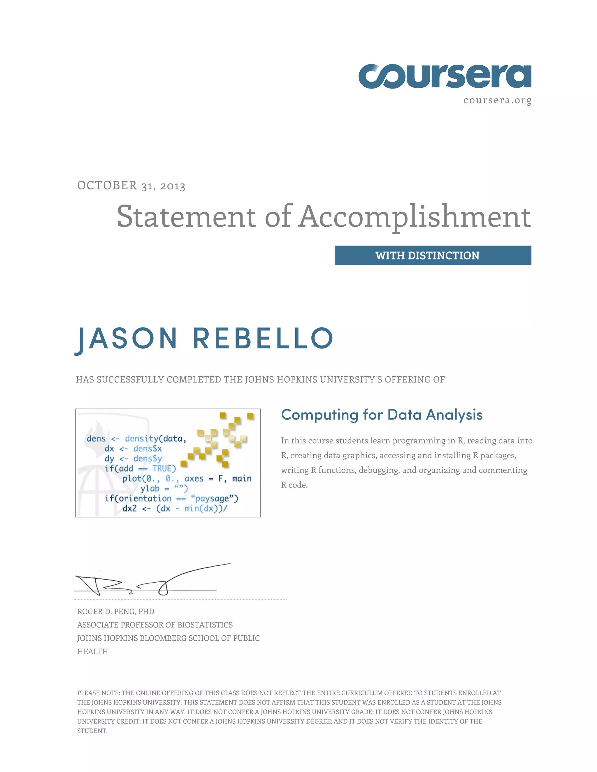 Computing for data analysis certificate pdf