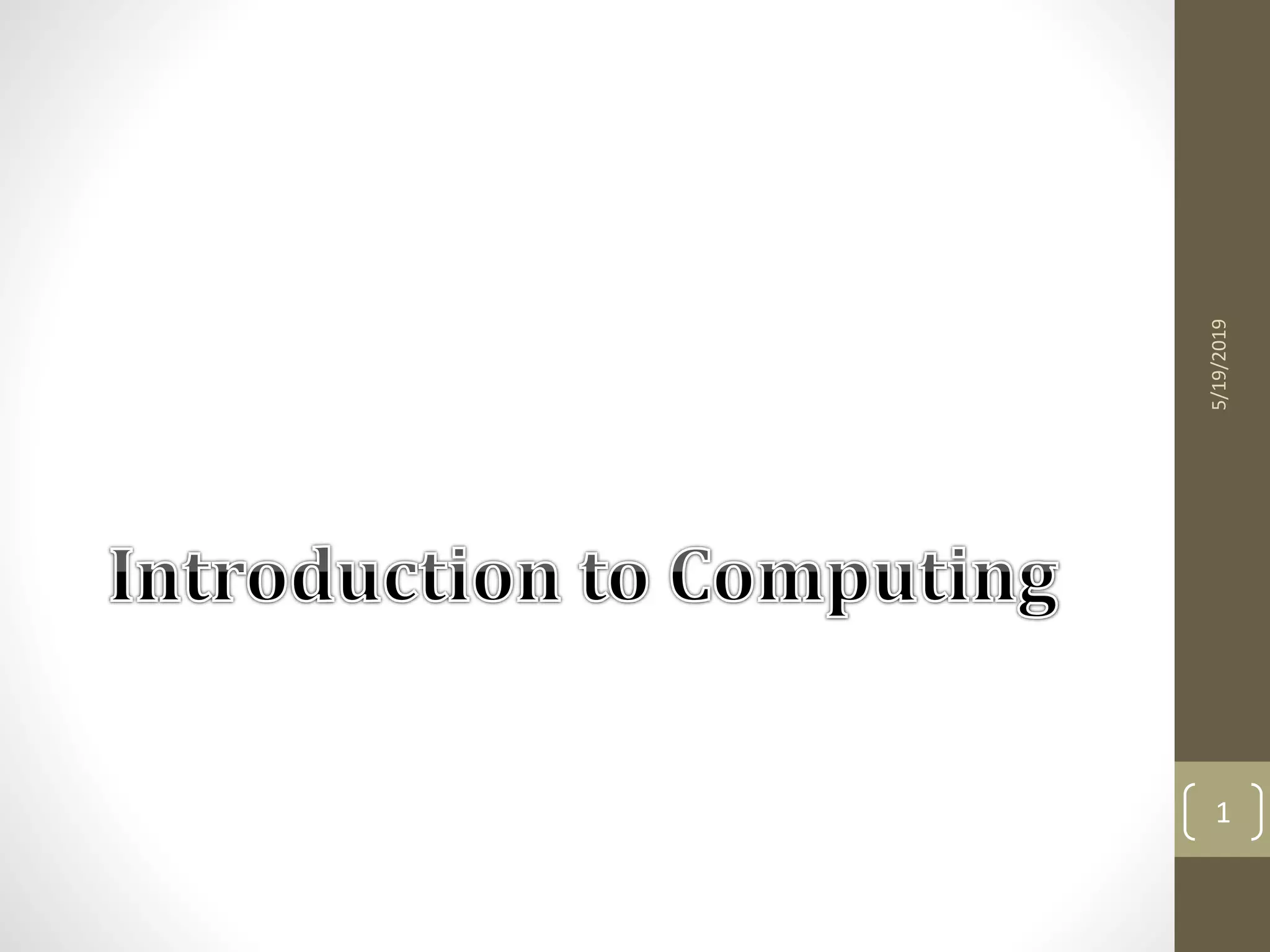 Computing fundamental 1 ppt