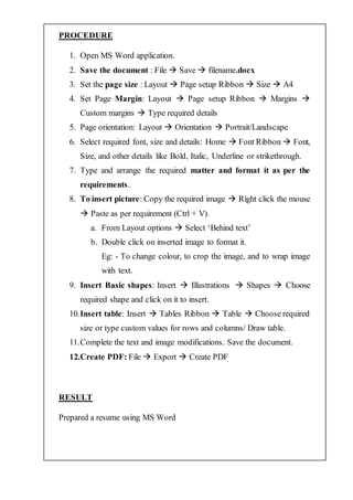 Computing fundamentals lab record - Polytechnics | DOCX