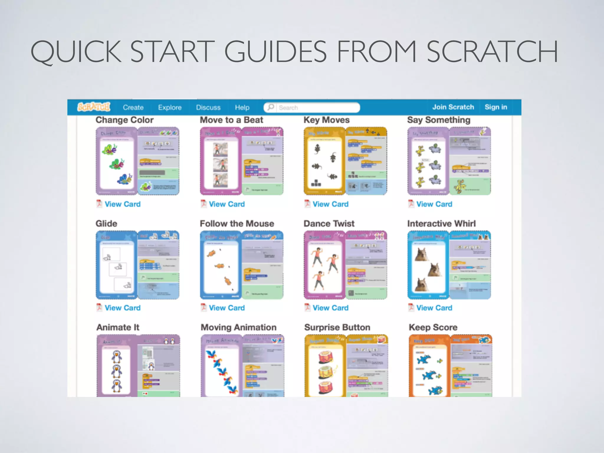 QUICK START GUIDES FROM SCRATCH
 