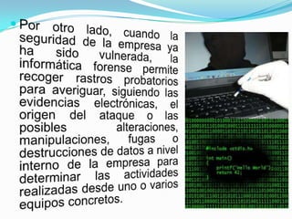 informatica forense o Computo forense