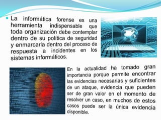 informatica forense o Computo forense