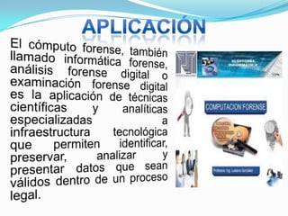 informatica forense o Computo forense