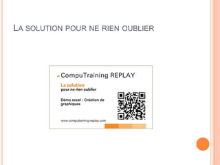 LA SOLUTION POUR NE RIEN OUBLIER
 
