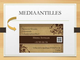 •

Une carte de visite interactive

 