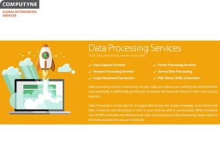 Computyne Data Entry Services | PPTX