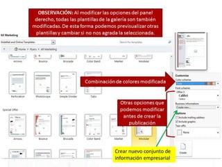 Crear nuevo conjunto de
información empresarial
 