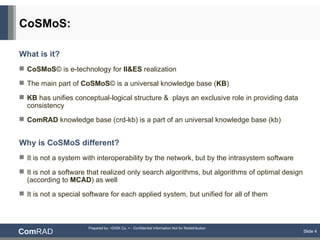 ComRAD PPT Databases Computer Software and Applications