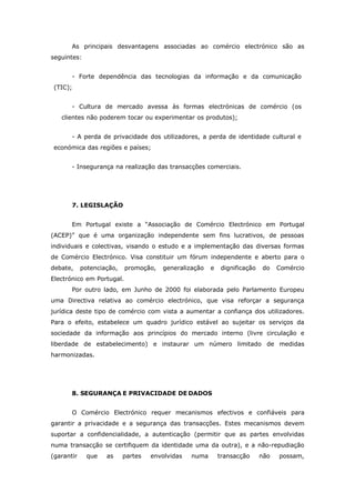 ComéRcio ElectróNico