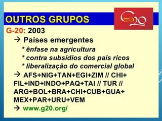 apresentação comércio global e bloco econômicos
