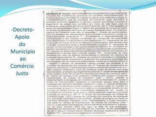 -Decreto-
 Apoio
   do
Município
    ao
Comércio
  Justo
 