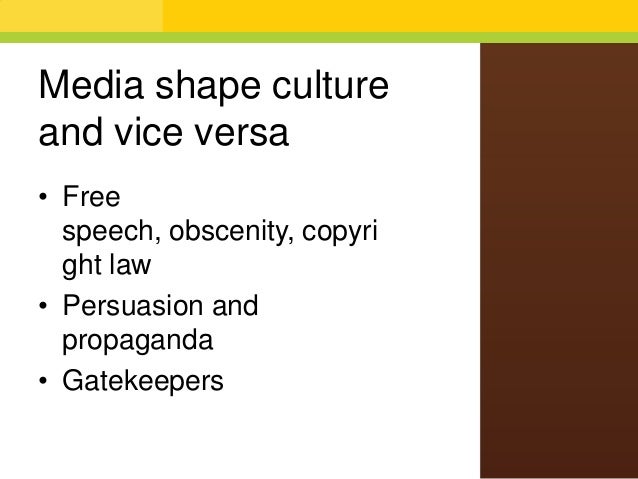 Mass media persuasive speech