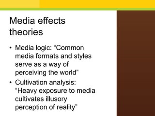 Media Effects Perception Mass Media and Society, Chapter 2: Media Effects | PPTX
