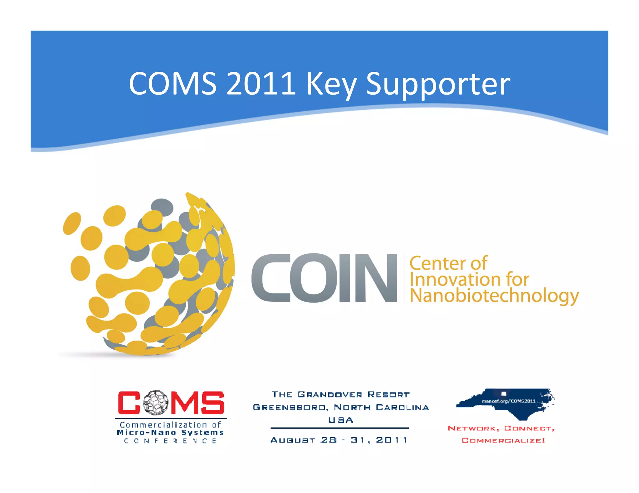 COMS 2011 Key Supporter
 