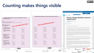 Counting makes things visible
 