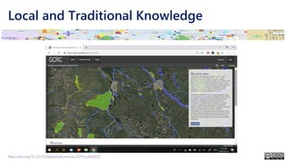 Local and Traditional Knowledge
http://doi.org/10.22215/tplauriault.courses.2019.coms5225
 