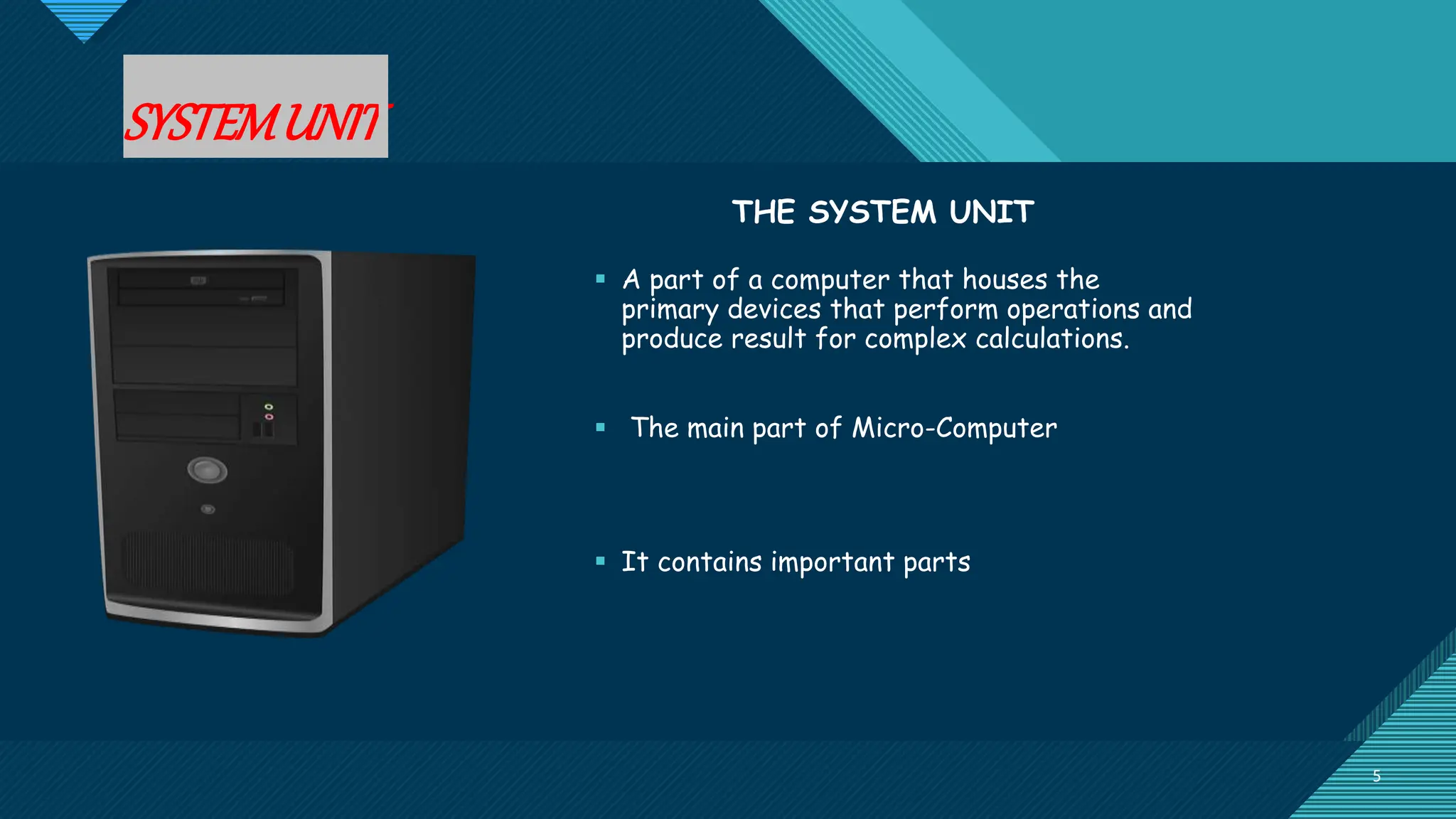 Basic Components of a System Unit- Computer Science.pptx