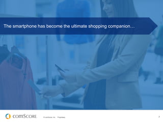 The smartphone has become the ultimate shopping companion…

© comScore, Inc.

Proprietary.

7

 