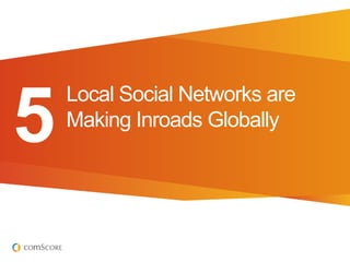 Local Social Networks are
5   Making Inroads Globally
 