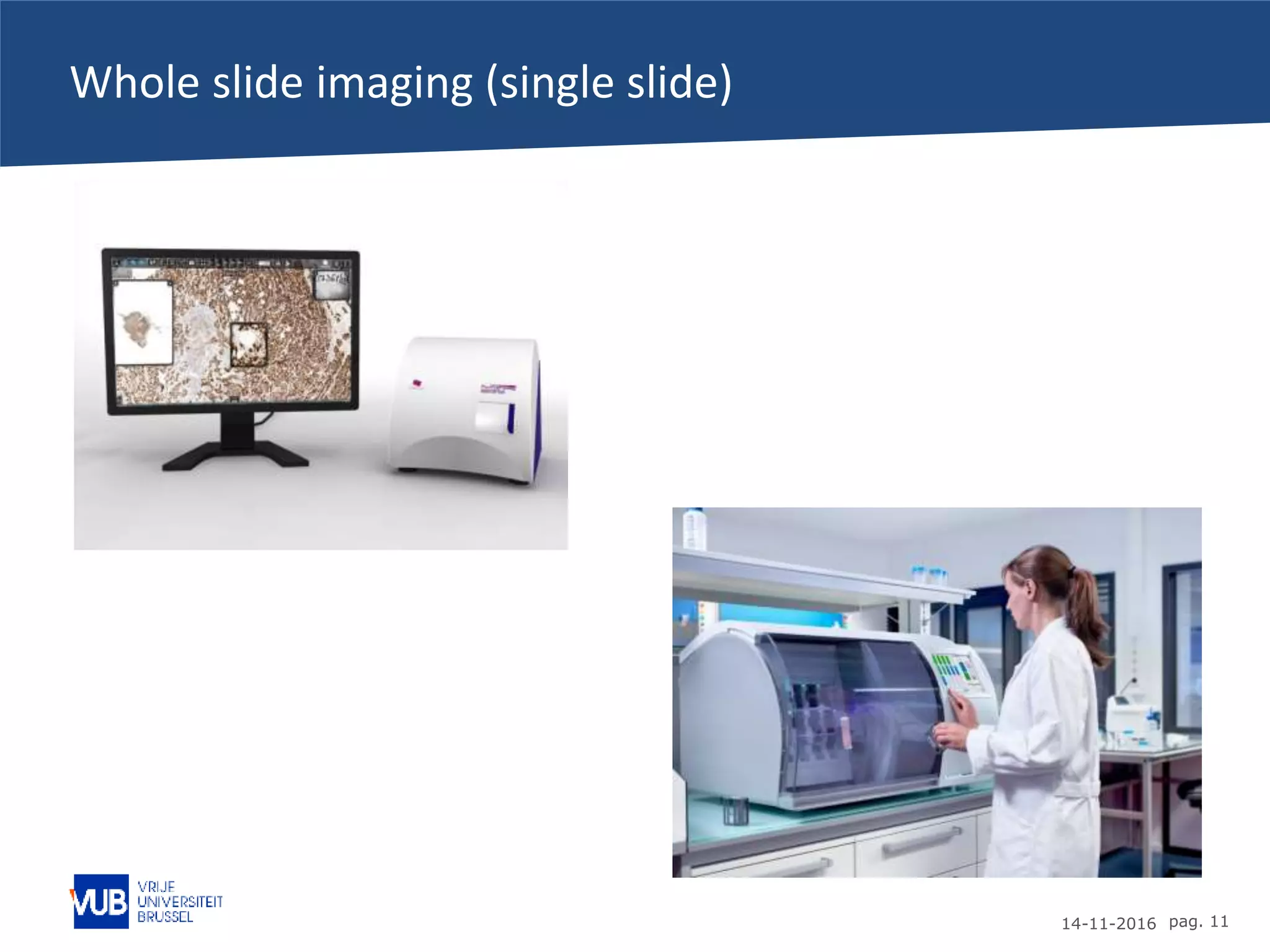 14-11-2016 pag. 11
Whole slide imaging (single slide)
 