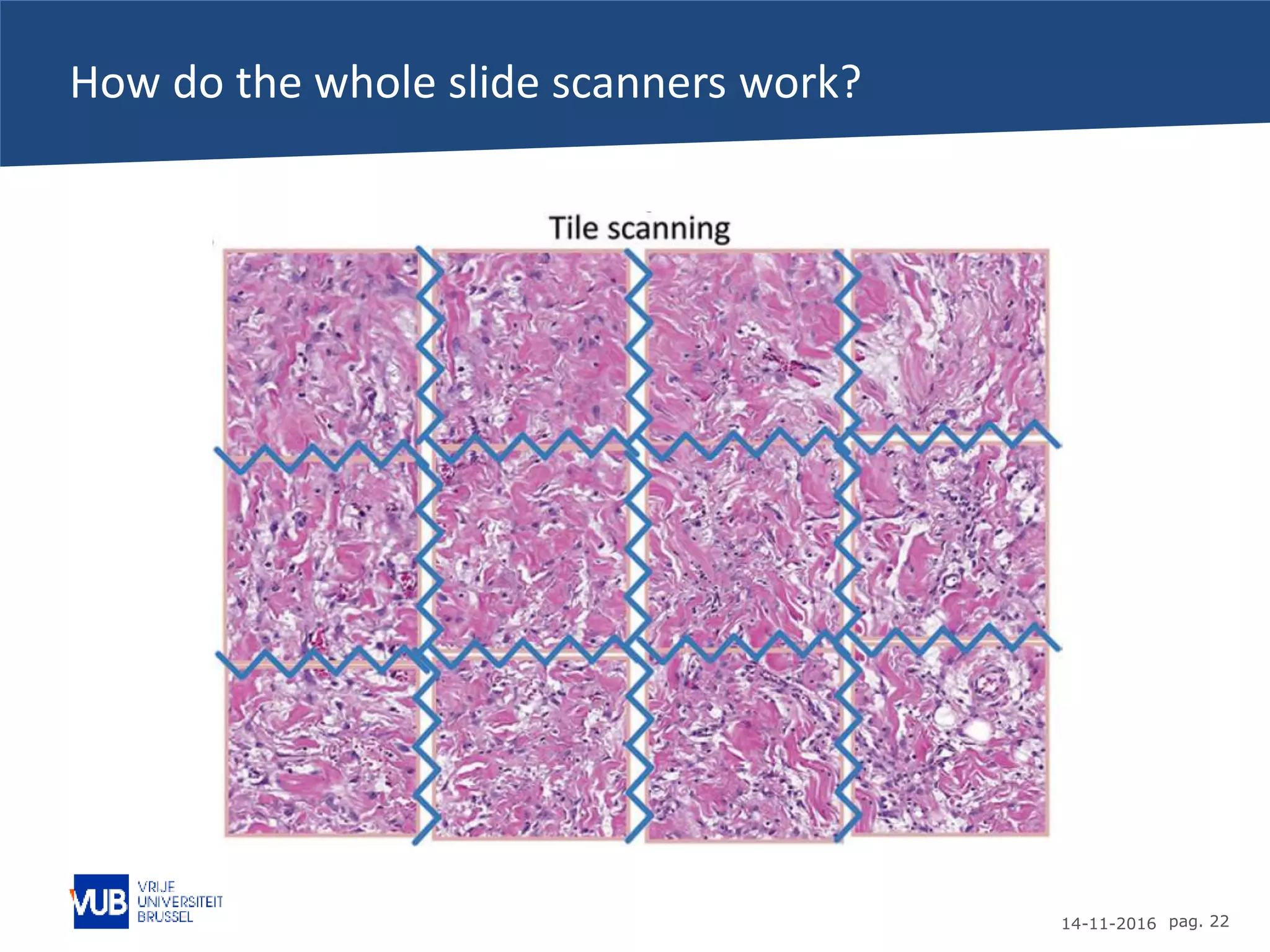 14-11-2016 pag. 22
How do the whole slide scanners work?
 