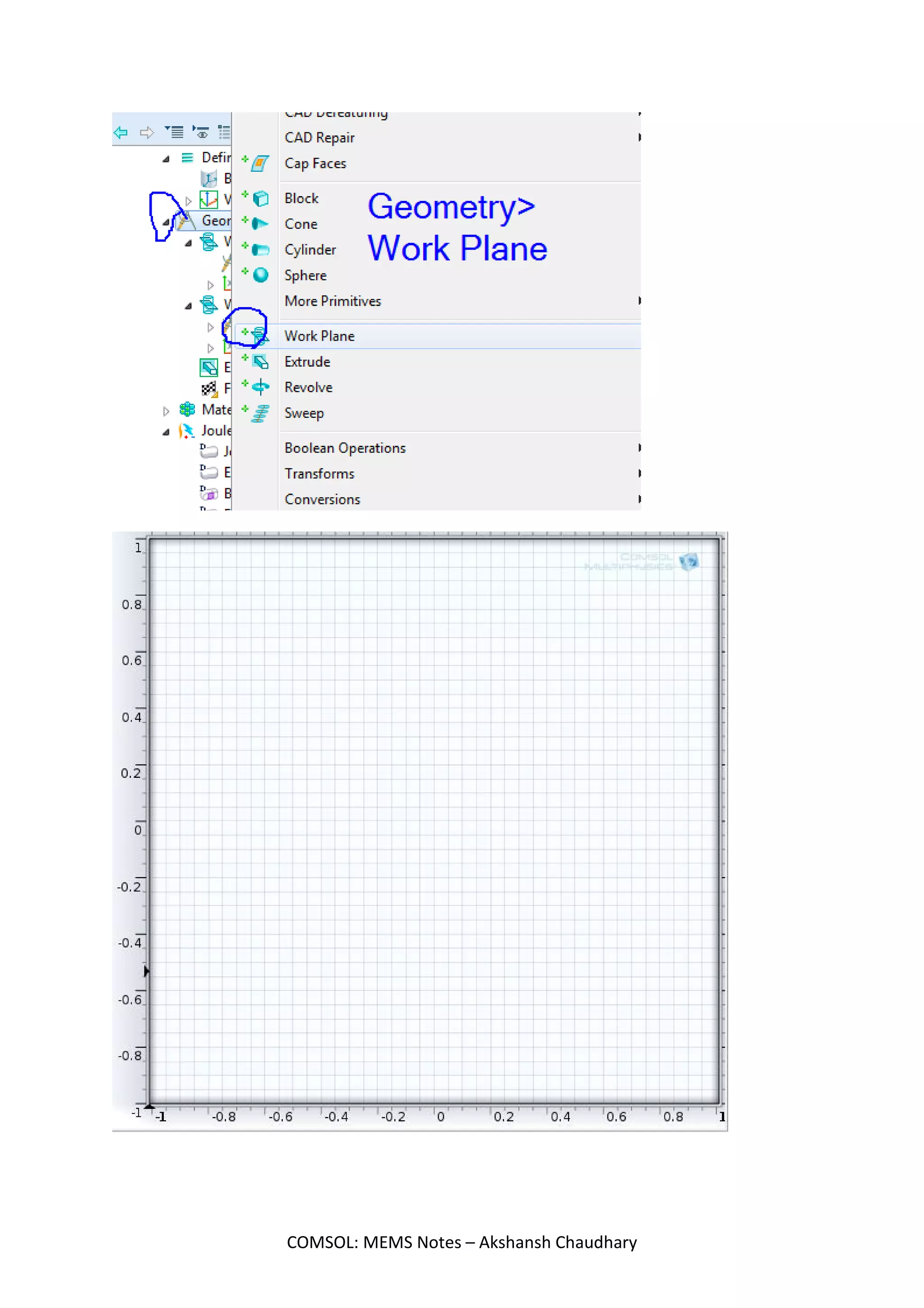 COMSOL: MEMS Notes – Akshansh Chaudhary
 