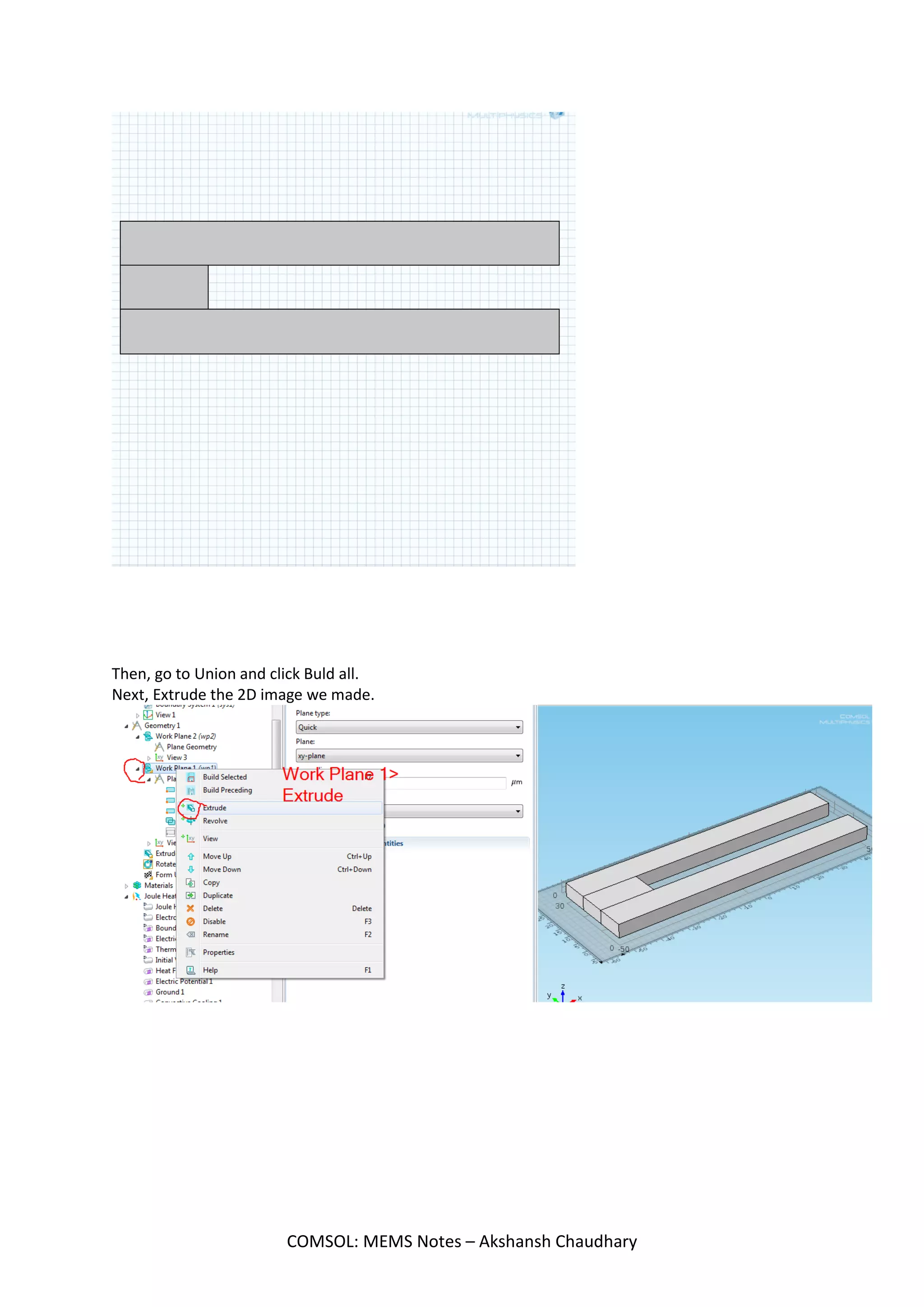 COMSOL: MEMS Notes – Akshansh Chaudhary
 