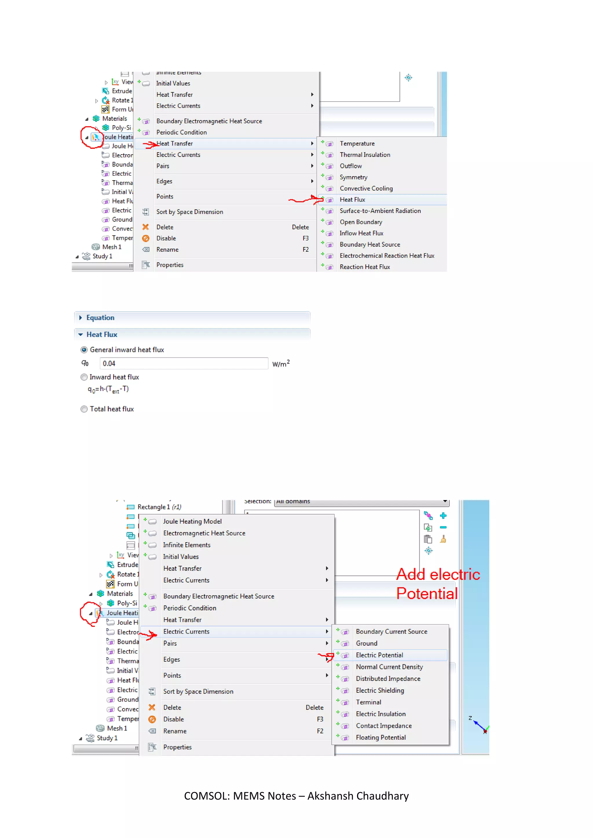 COMSOL: MEMS Notes – Akshansh Chaudhary
 