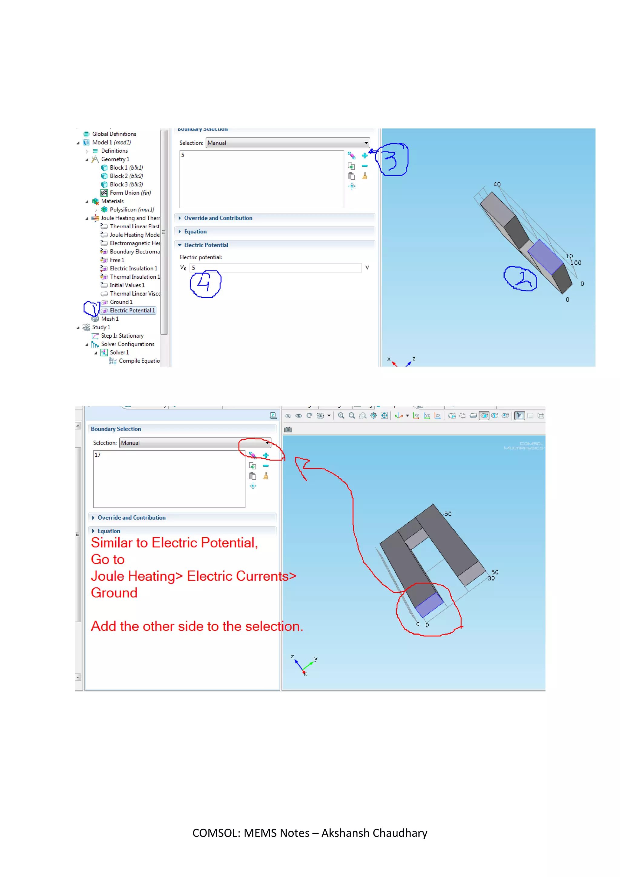 COMSOL: MEMS Notes – Akshansh Chaudhary
 