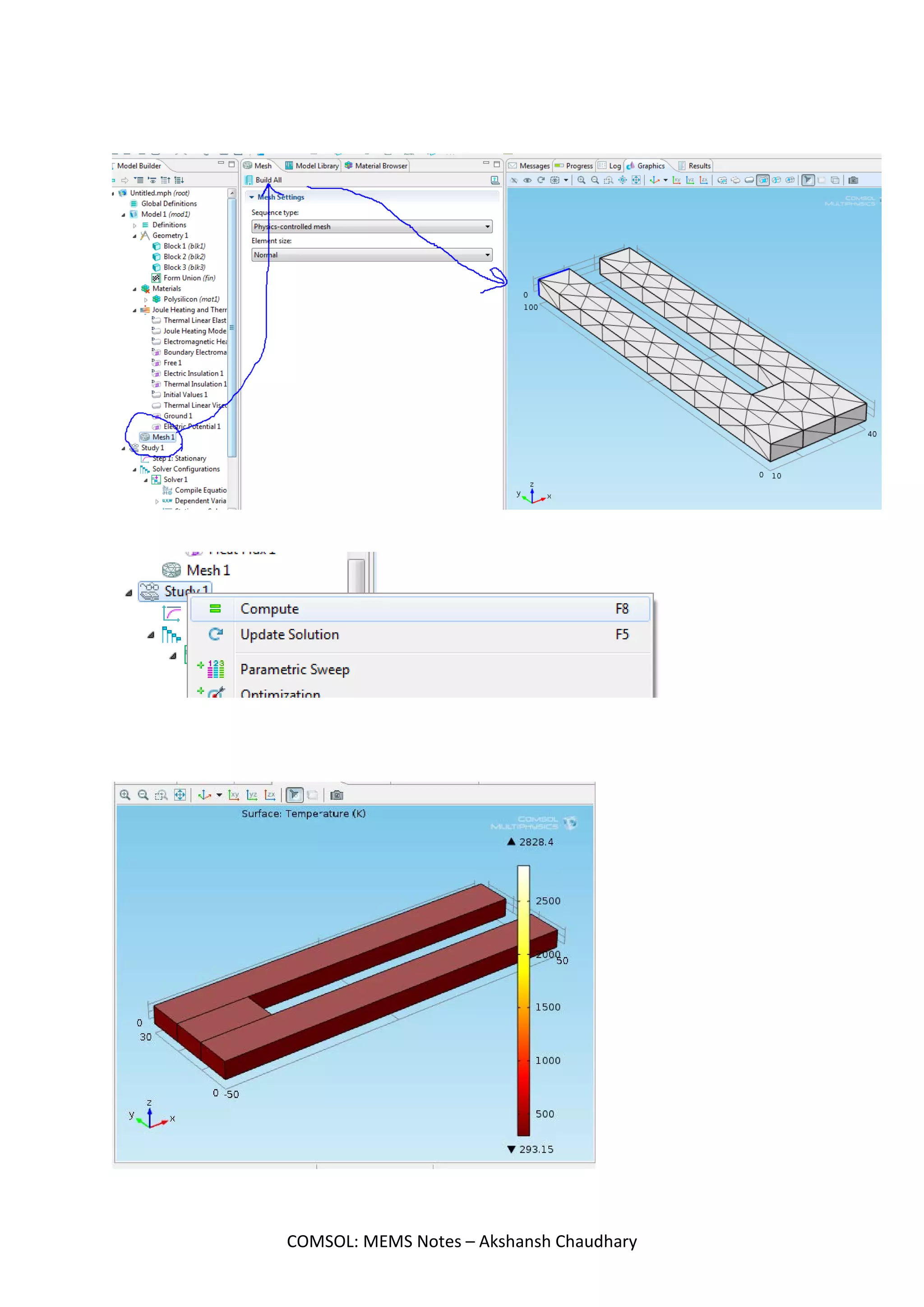 COMSOL: MEMS Notes – Akshansh Chaudhary
 