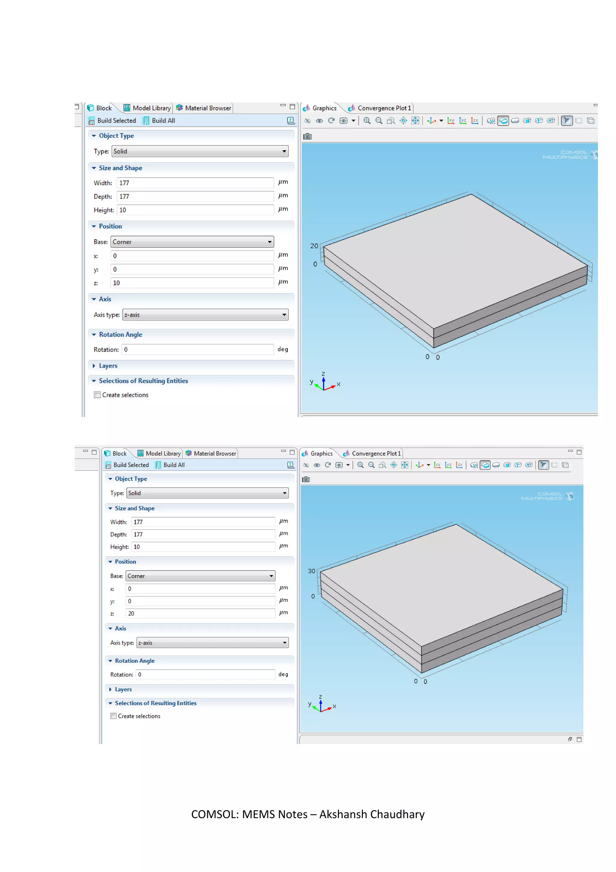 COMSOL: MEMS Notes – Akshansh Chaudhary
 