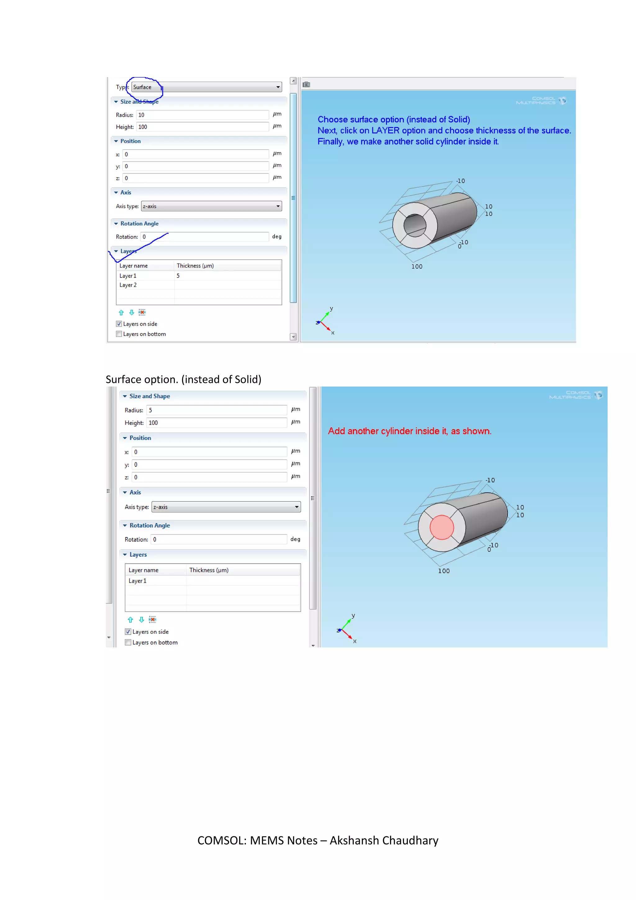 COMSOL: MEMS Notes – Akshansh Chaudhary
 